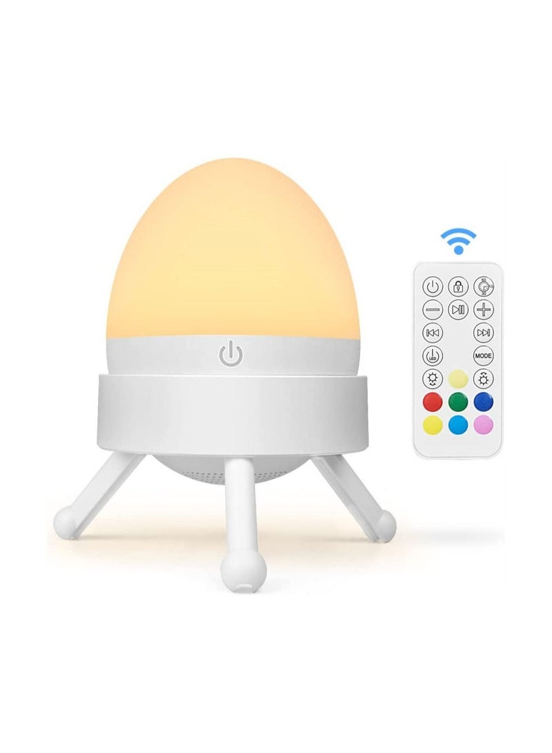 White Noise Machine, 20 Soothing Sounds, 7 Color Night Light, Adjustable Volume, 3 Timer and Memory Function, Dynamic Lighting Supports Stepless Dimming, Sound Machine for Adults Babies - Image 1